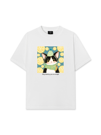 Áo Thun Relaxed Fit Lemon Reverie Meow