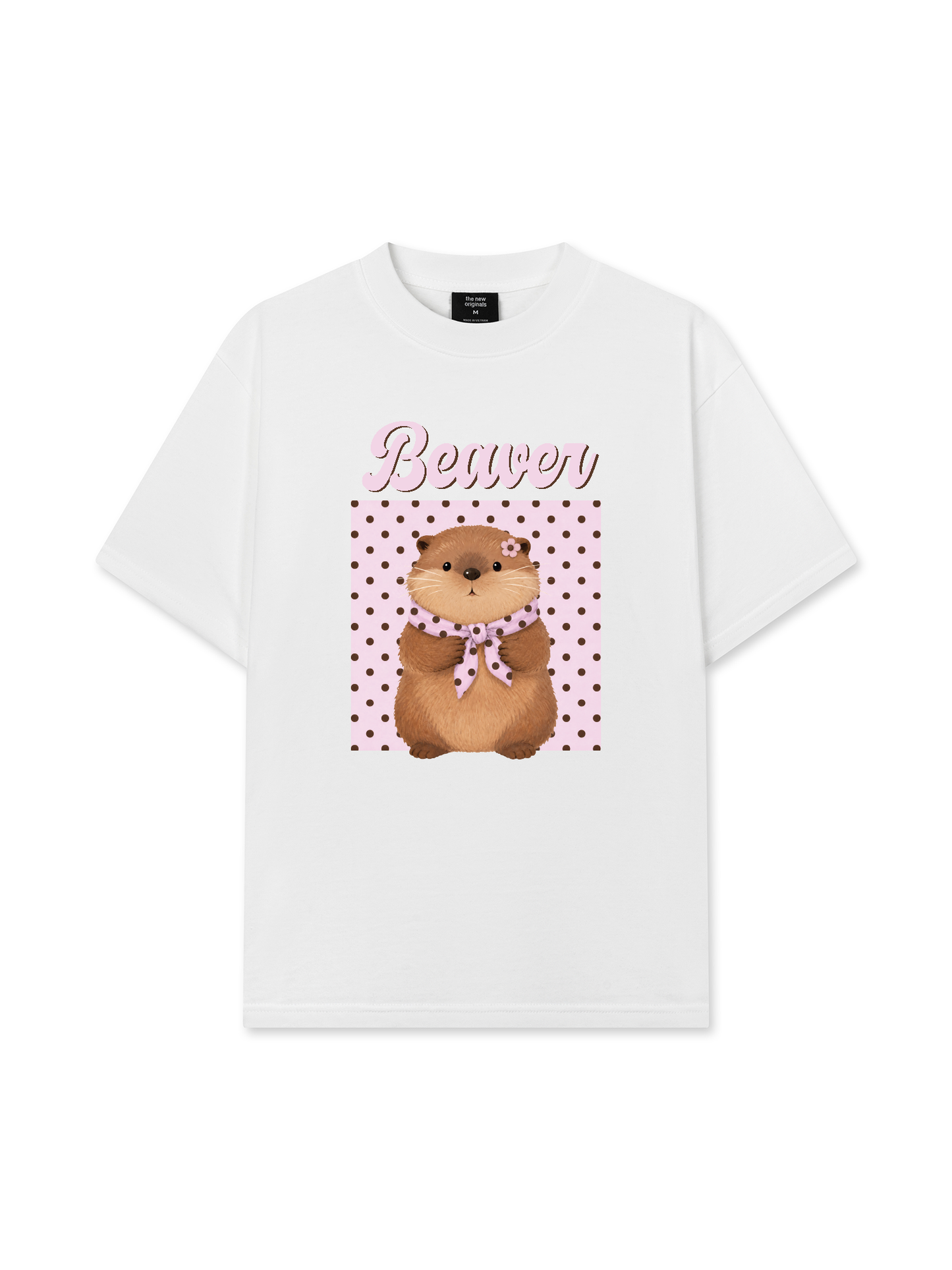 Áo Thun Relaxed Fit Animal Mood Sweet Beaver