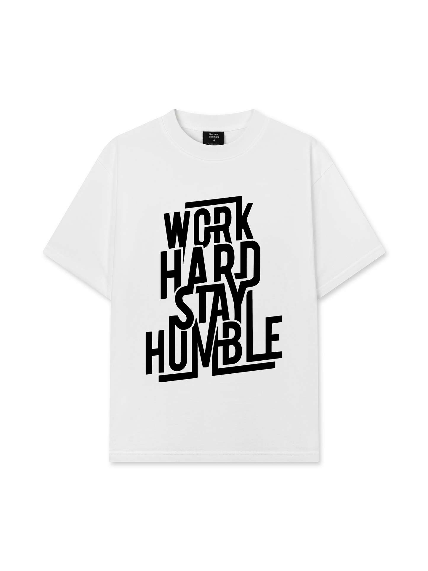 Áo Thun Relaxed Fit Work Hard Stay Humble