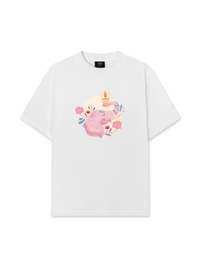 Áo Thun Relaxed Fit Floral Wish Elephant