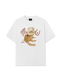 Áo Thun Relaxed Fit Animal Mood Toast Face Cat