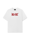 Áo Thun Relaxed Fit Music Rock AC DC Hell Logo Basic