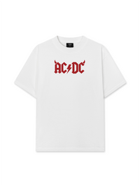 Áo Thun Relaxed Fit Music Rock AC DC Hell Logo Basic