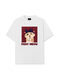 Áo Thun Relaxed Fit Red Fish Meow