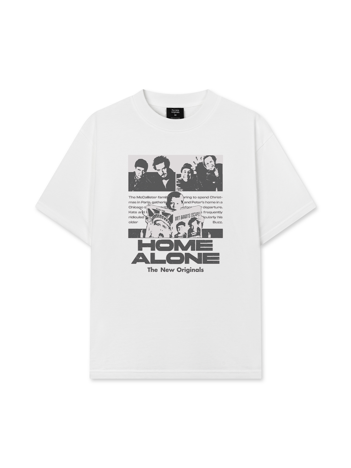 Áo Thun Relaxed Fit Movie Home Alone Vintage