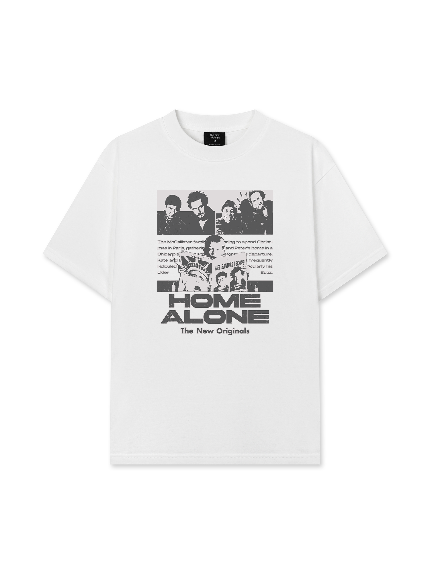 Áo Thun Relaxed Fit Movie Home Alone Vintage