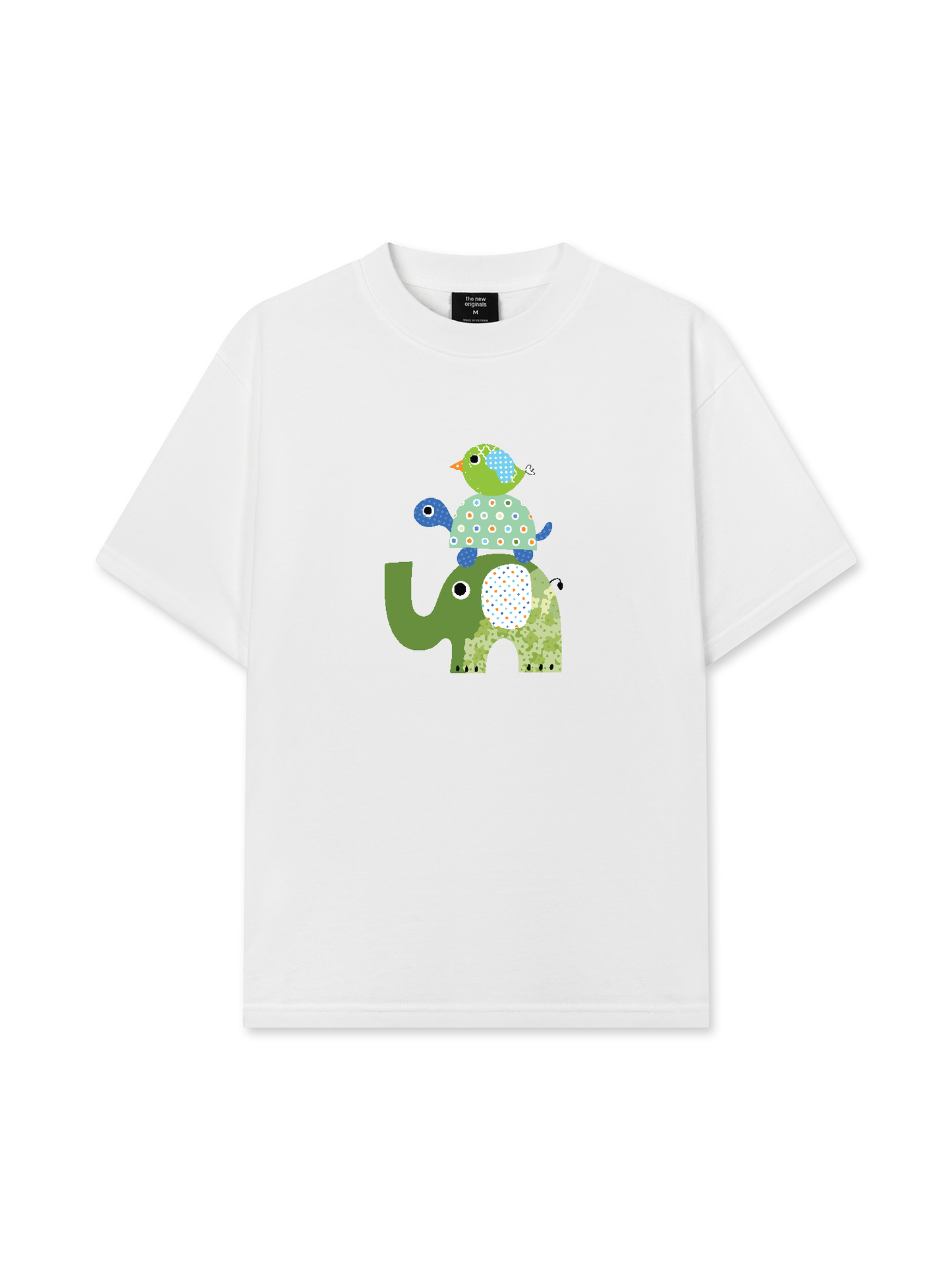 Áo Thun Relaxed Fit Elephant Stack