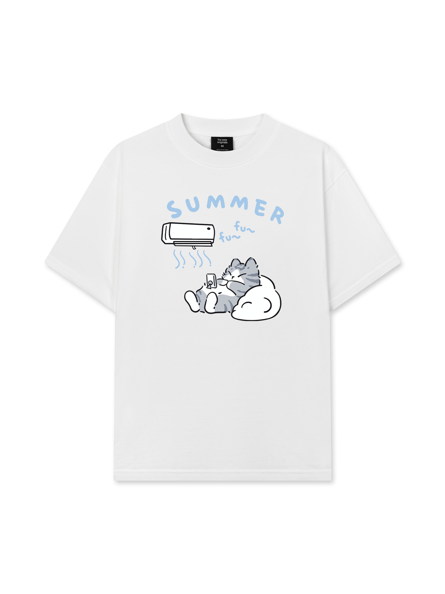 Áo Thun Relaxed Fit Animal Moods Lazy Cat