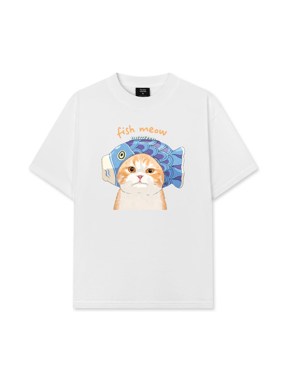 Áo Thun Relaxed Fit Fish Meow