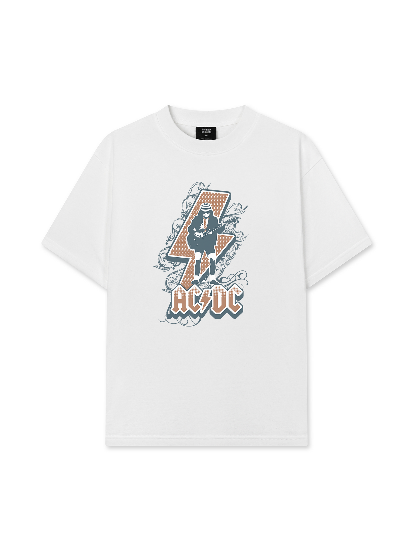 Áo Thun Relaxed Fit AC DC Retro Old Day