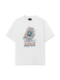 Áo Thun Relaxed Fit AC DC Retro Old Day