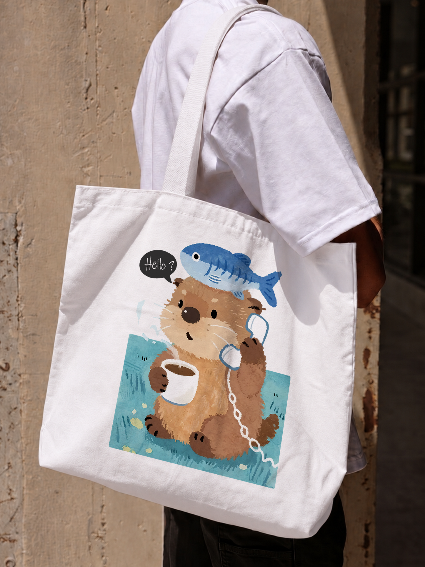 Túi Tote Otter Answer The Phone