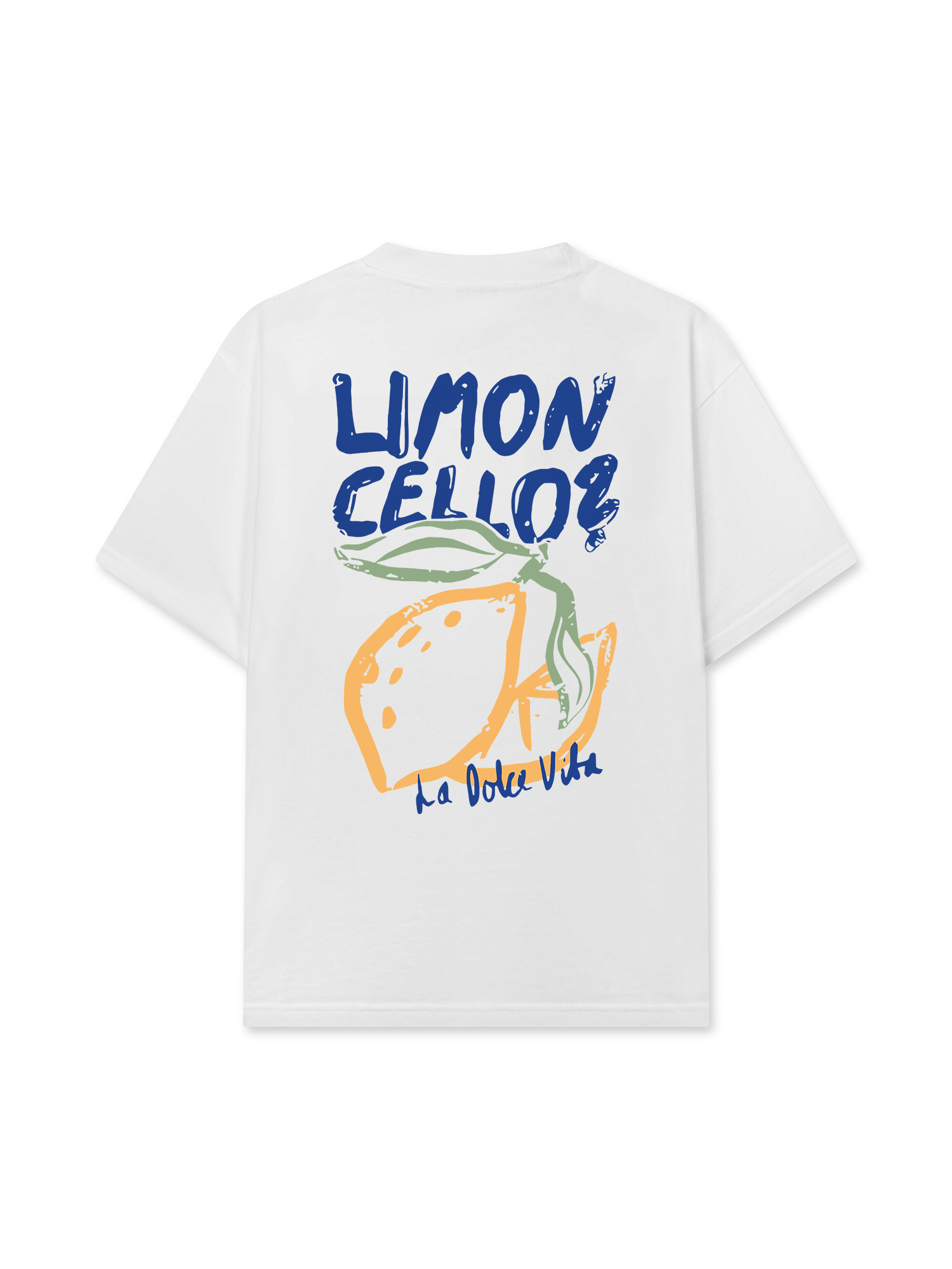 Áo Thun Relaxed Fit Blue And Yellow Limon Cello
