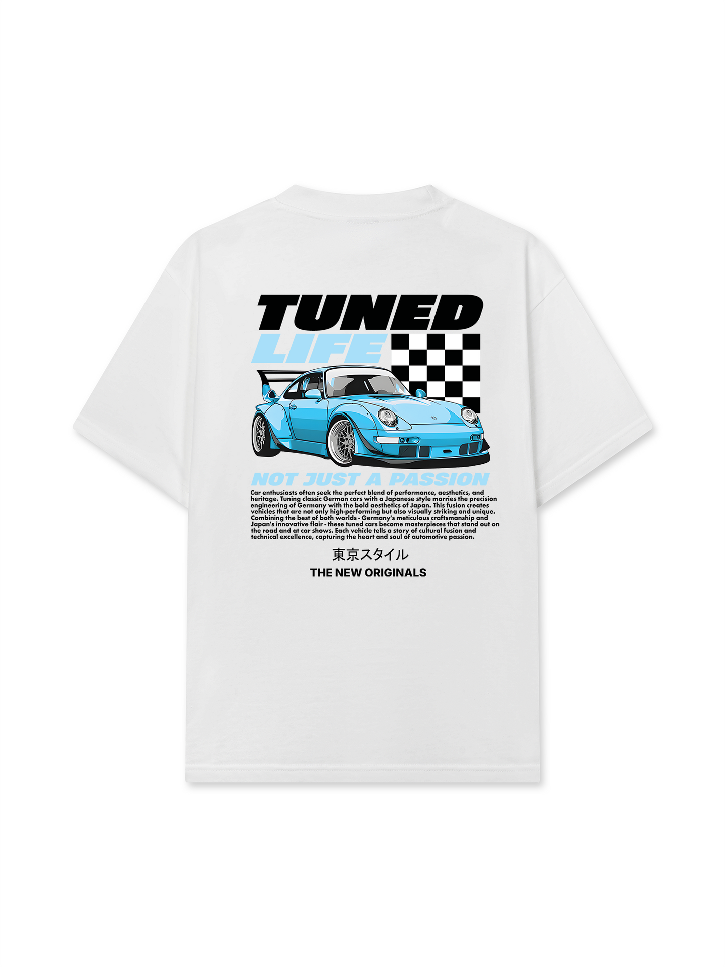 Áo Thun Relaxed Fit CAR TunedBlue