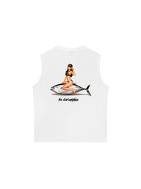 Áo Ba Lỗ Relaxed Fit Ocean Vibes With Bikini Girl