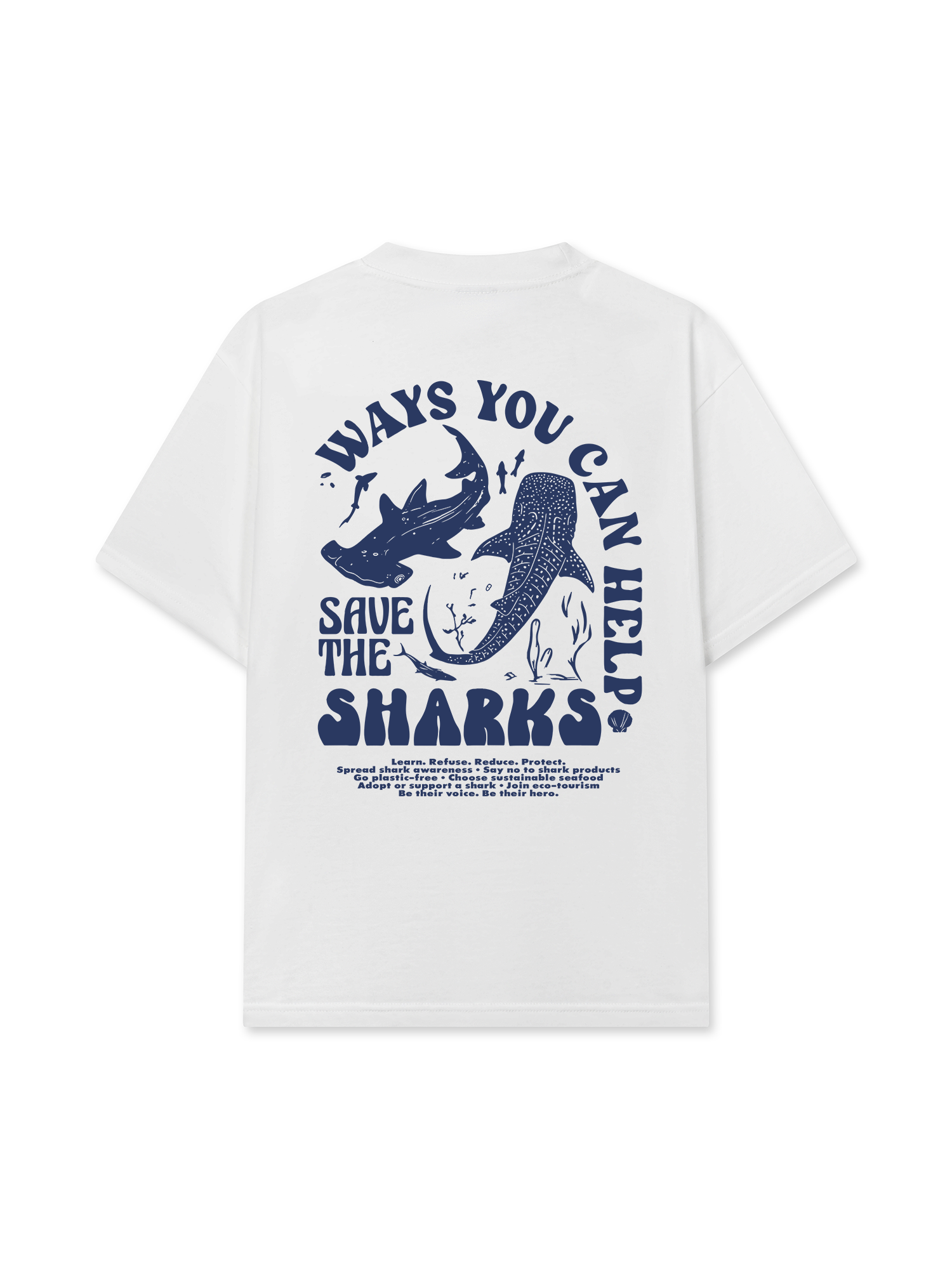 Áo Thun Relaxed Fit Ocean Save The Shark