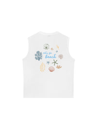 Áo Ba Lỗ Relaxed Fit Let_s Go Beach