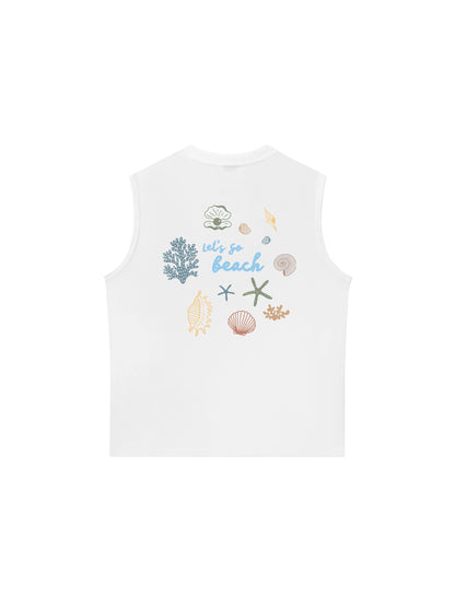 Áo Ba Lỗ Relaxed Fit Let_s Go Beach