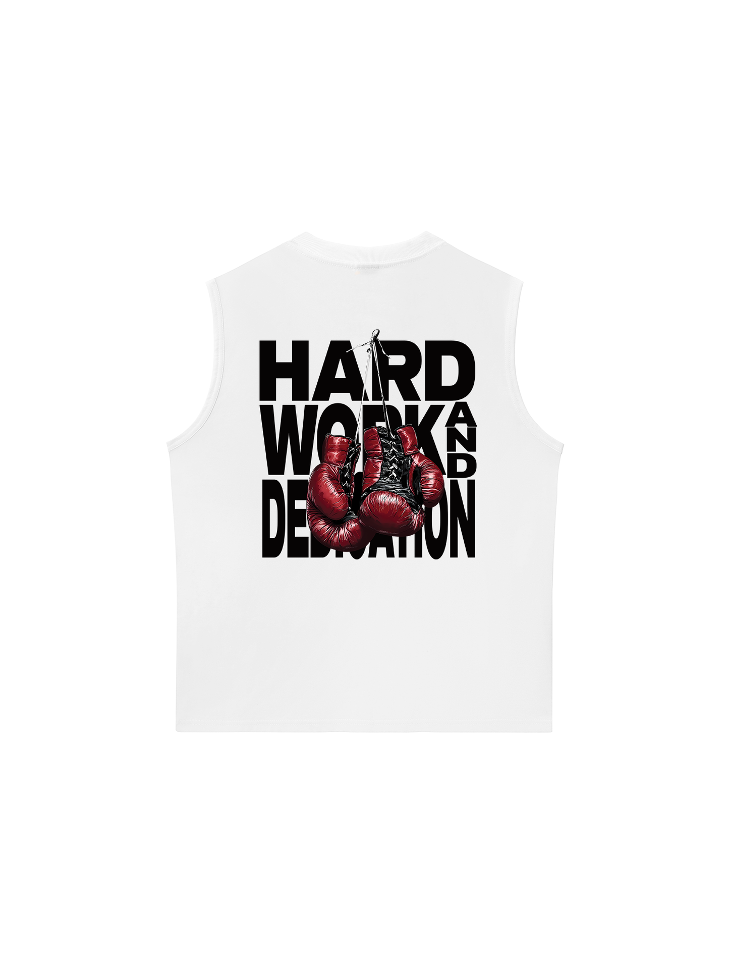 Áo Ba Lỗ Relaxed Fit Fitnes Hard Work And Dedication