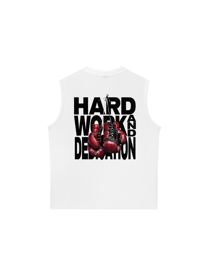 Áo Ba Lỗ Relaxed Fit Fitnes Hard Work And Dedication