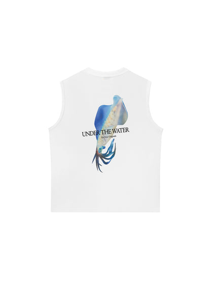 Áo Ba Lỗ Relaxed Fit Ocean Aquid Under The Water