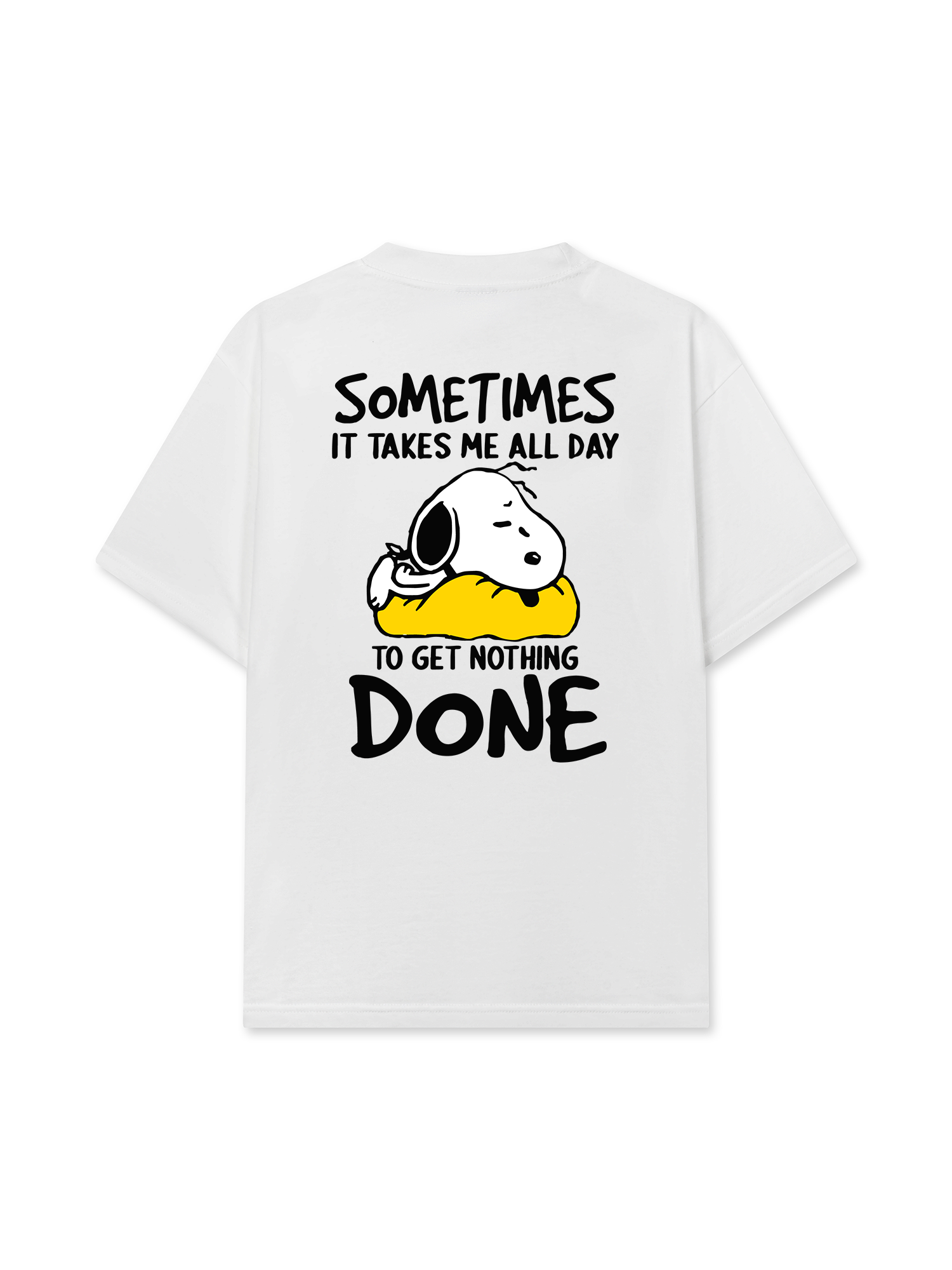 Áo Thun Relaxed Fit Sometimes It Take Me All Day