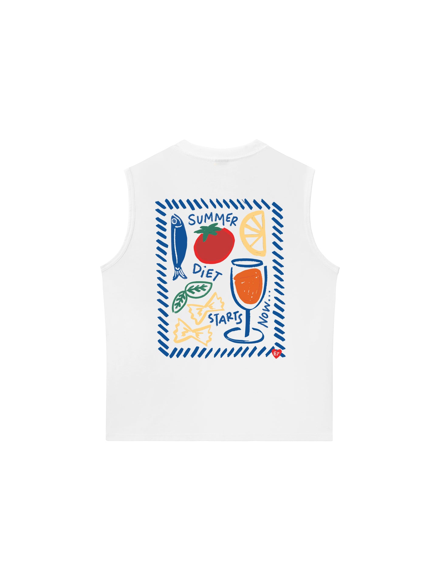 Áo Ba Lỗ Relaxed Fit Ocean Summer Start Now