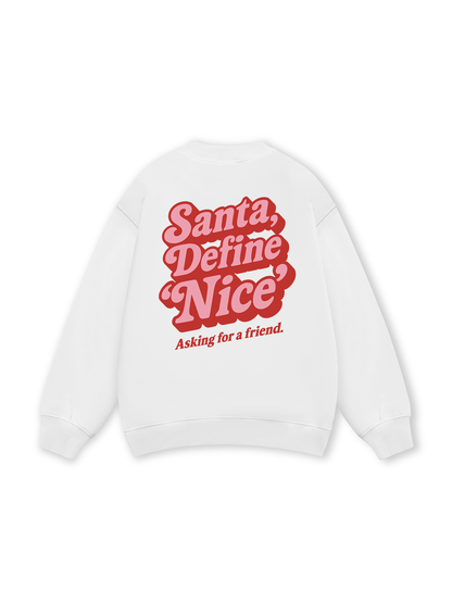 Santa Define Nice Sweater