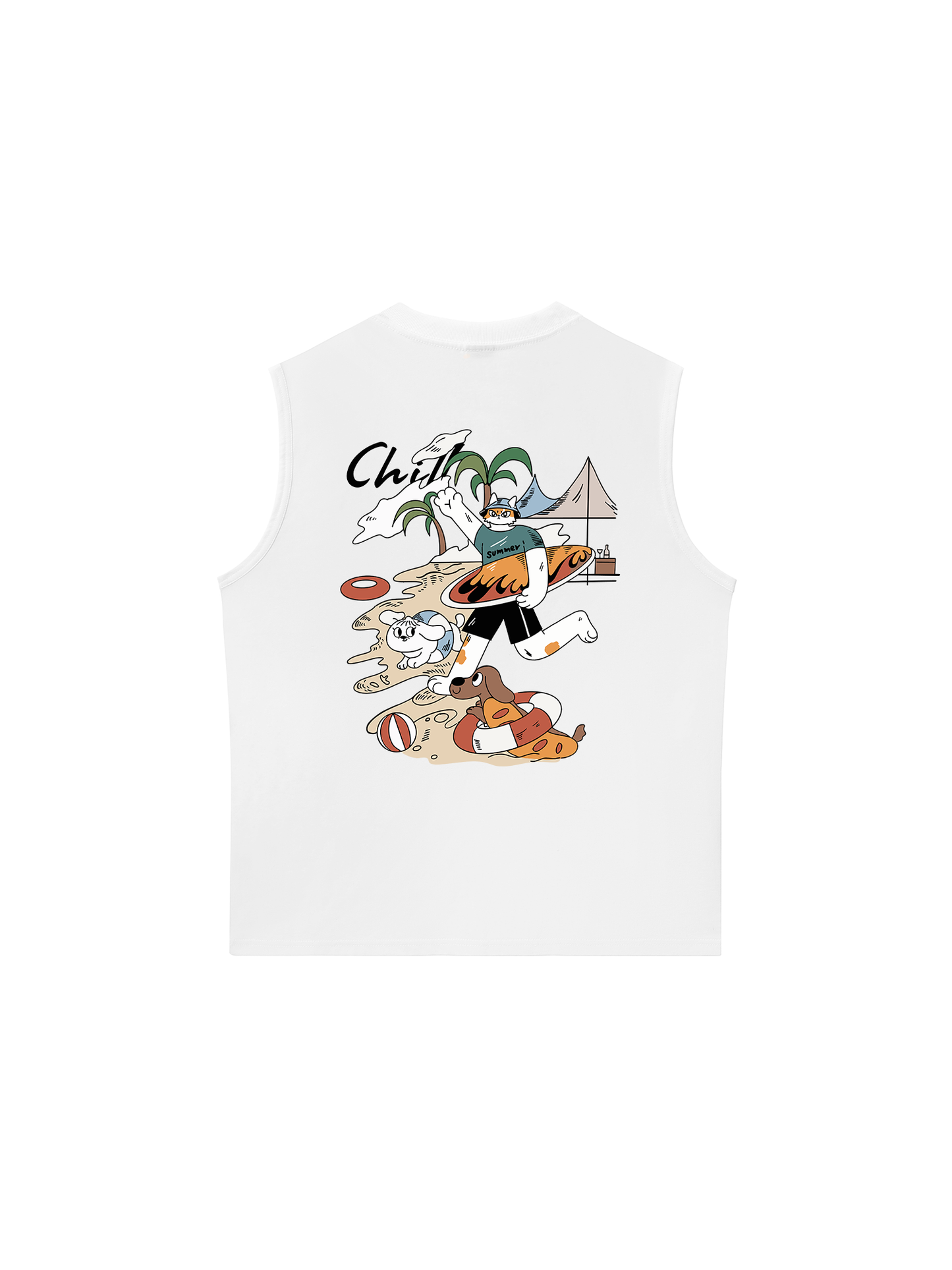 Áo Ba Lỗ Relaxed Fit Chill Summer