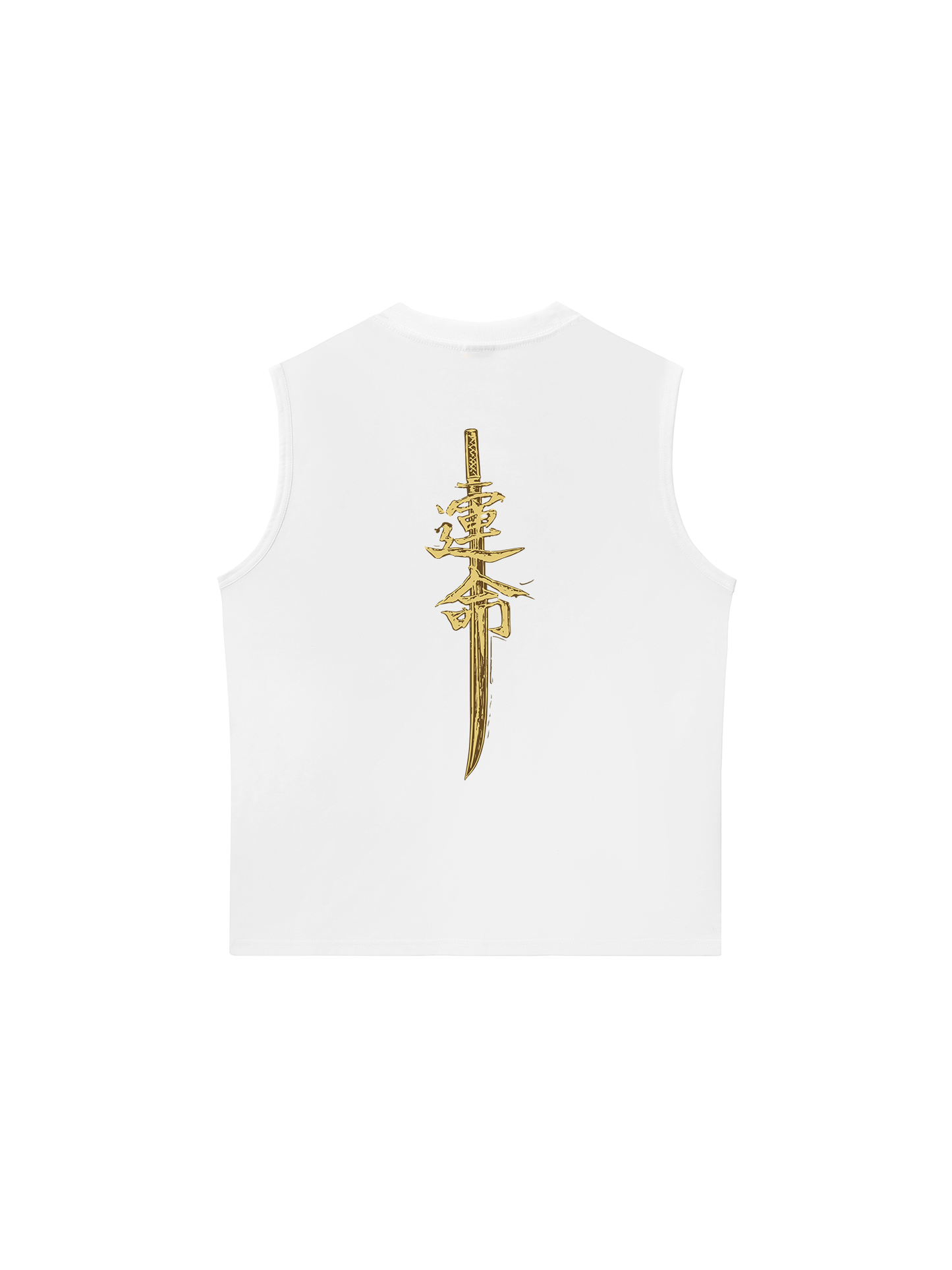 Áo Ba Lỗ Relaxed Fit Japan Spirit Yellow Katana