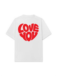 Áo Thun Relaxed Fit Love You Typography