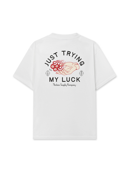 Áo Thun Relaxed Fit Just Trying My Luck