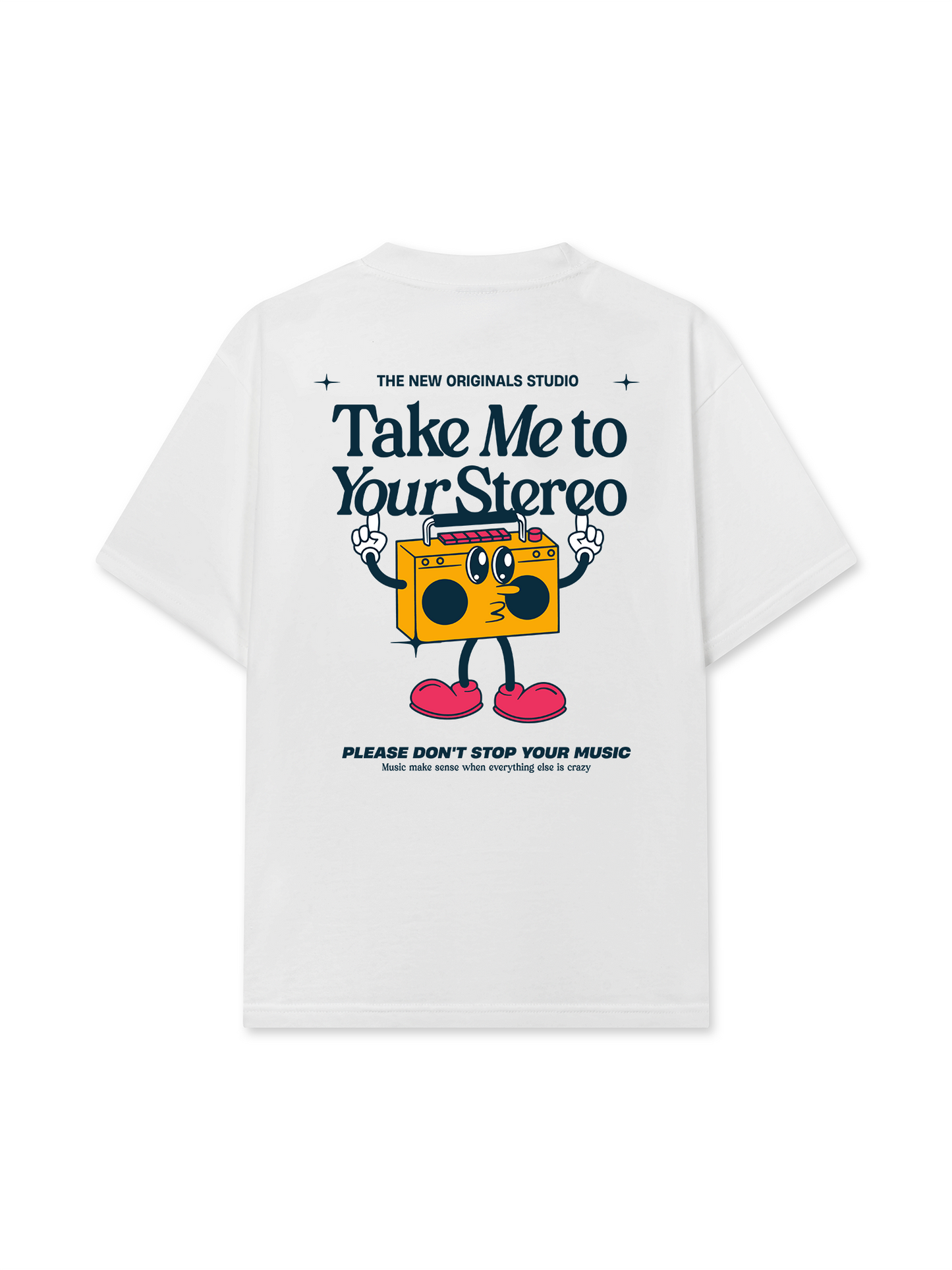 Áo Thun Relaxed Fit Take Me To Your Stereo