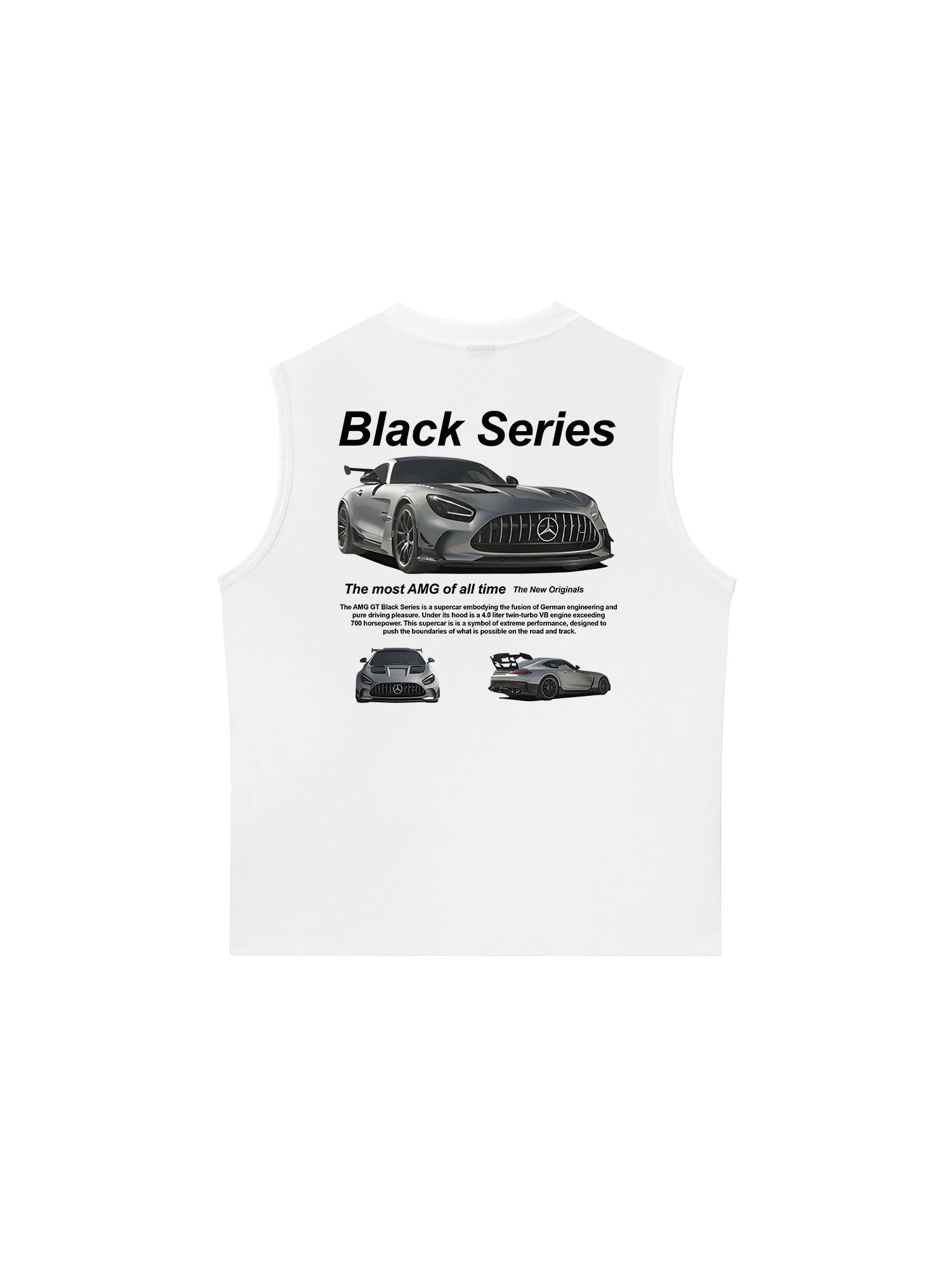 Áo Ba Lỗ Relaxed Fit CAR Black Series