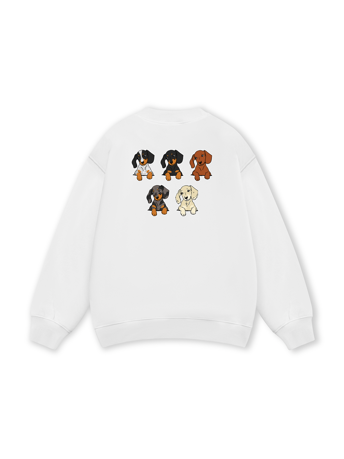 Retro Leopard Dashund Sweater