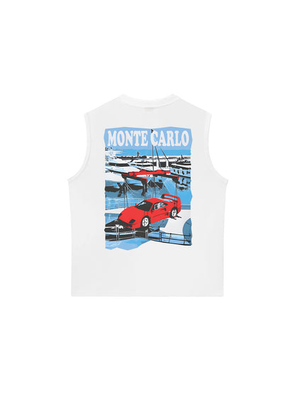 Áo Ba Lỗ Relaxed Fit CAR Monte-Carlo
