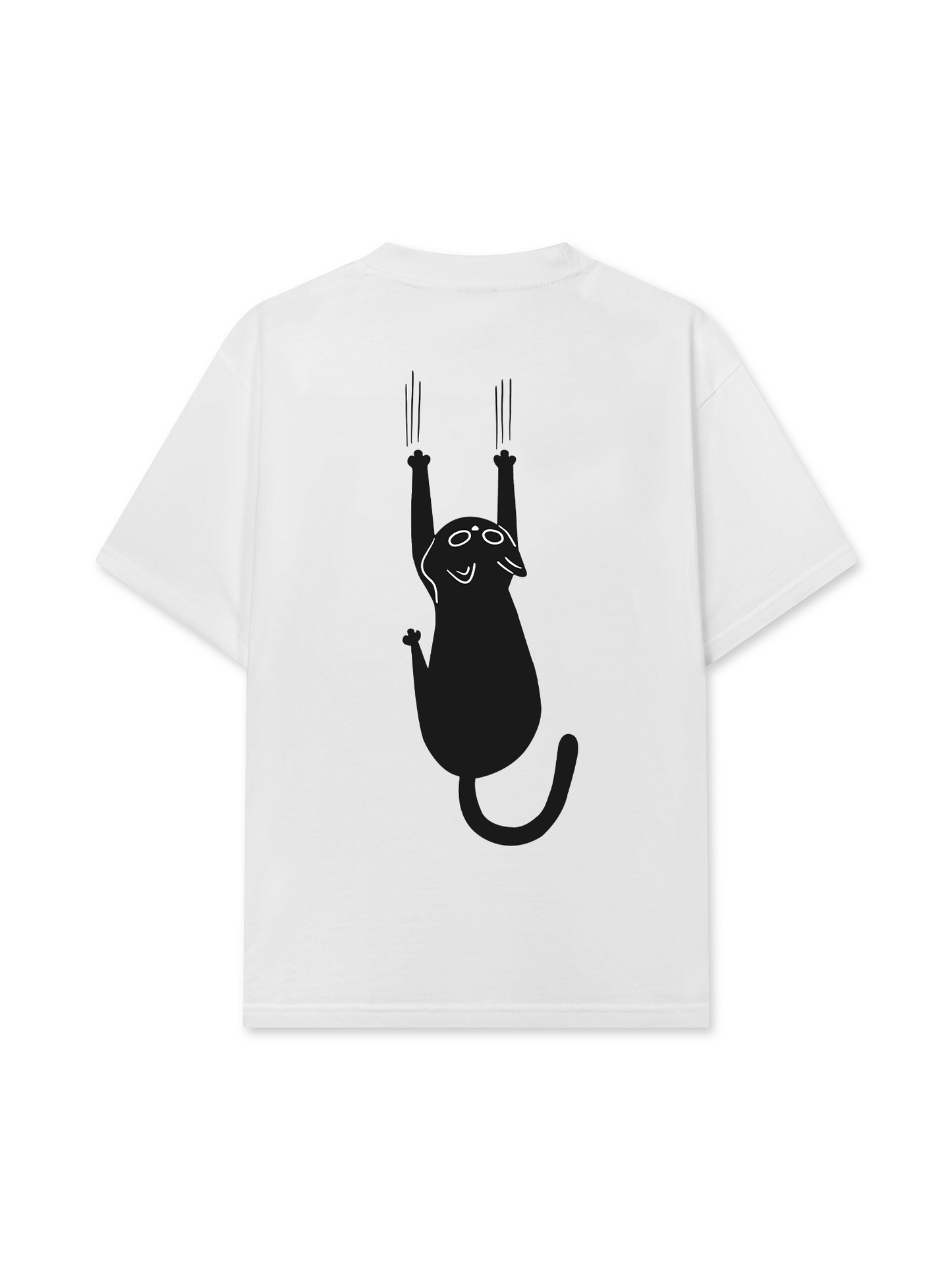 Áo Thun Relaxed Fit Animal Mood There's A Cat On Your Back