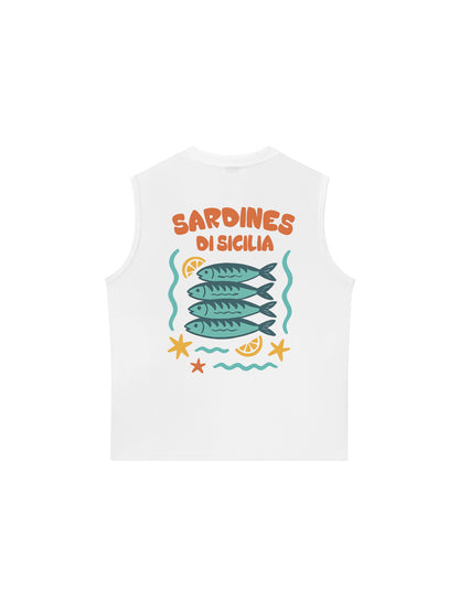 Áo Ba Lỗ Relaxed Fit Ocean Sardines