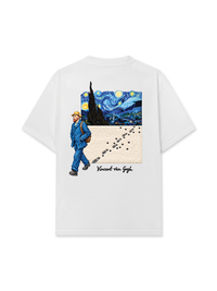 Áo Thun Relaxed Fit Vincent Van Gogh Stary Night