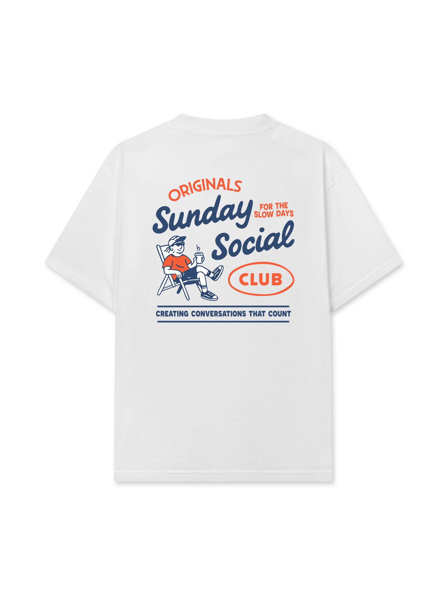 Áo Thun Relaxed Fit Sunday Social