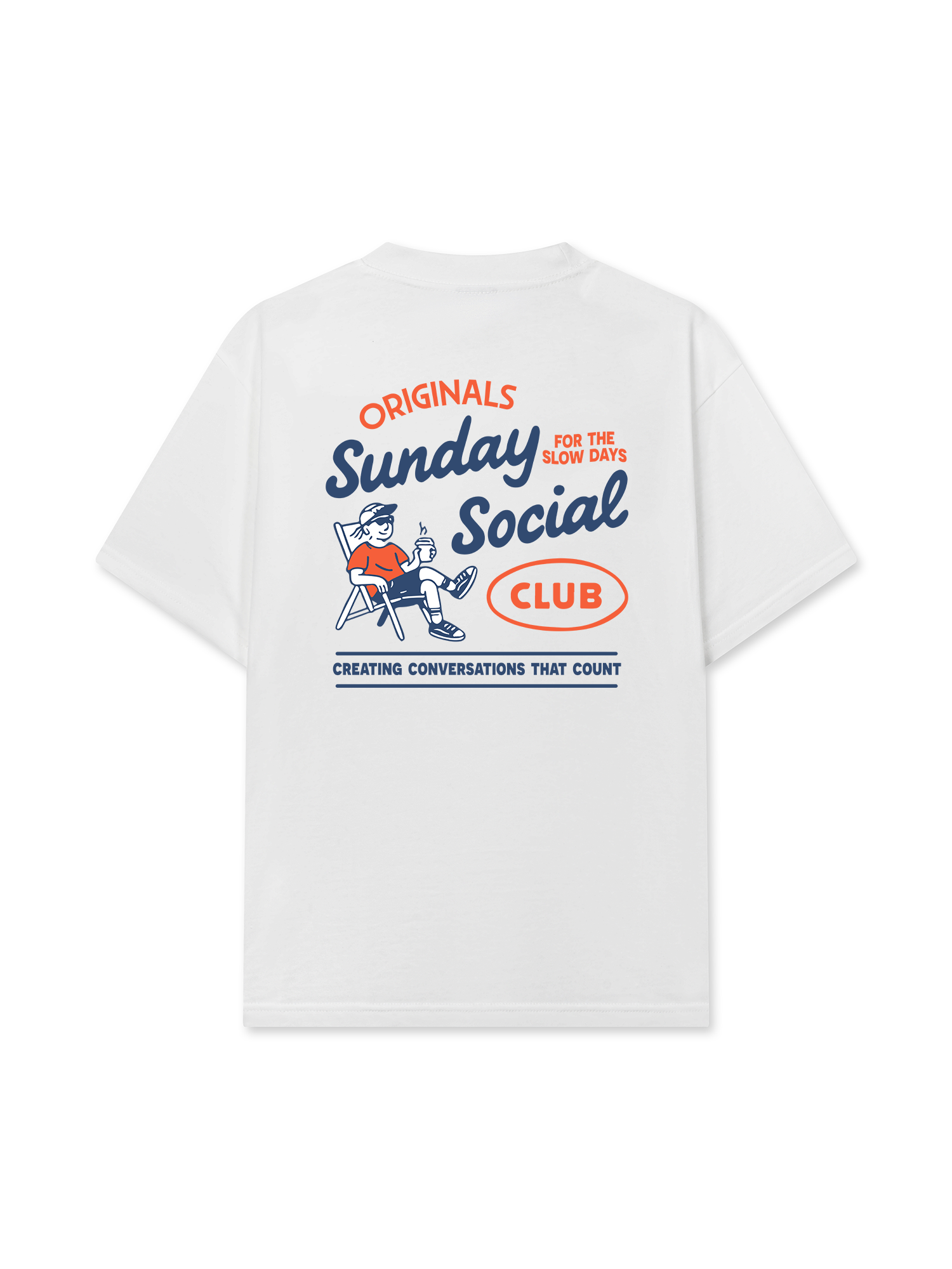 Áo Thun Relaxed Fit Sunday Social