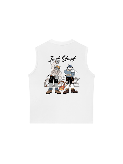 Áo Ba Lỗ Relaxed Fit Just Start