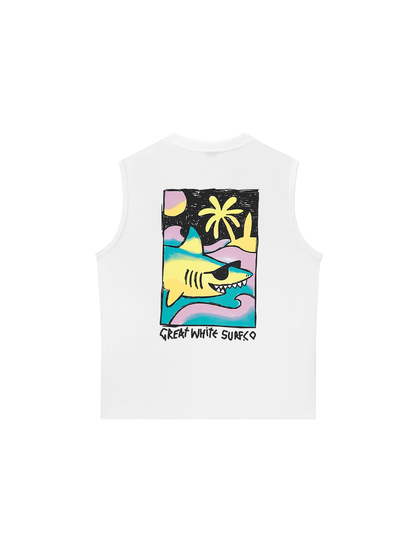 Áo Ba Lỗ Relaxed Fit Ocean Cute Shark