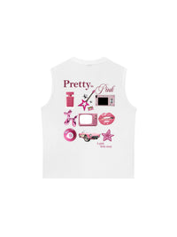 Áo Ba Lỗ Relaxed Fit Pretty In Pink - A Pink Little Story
