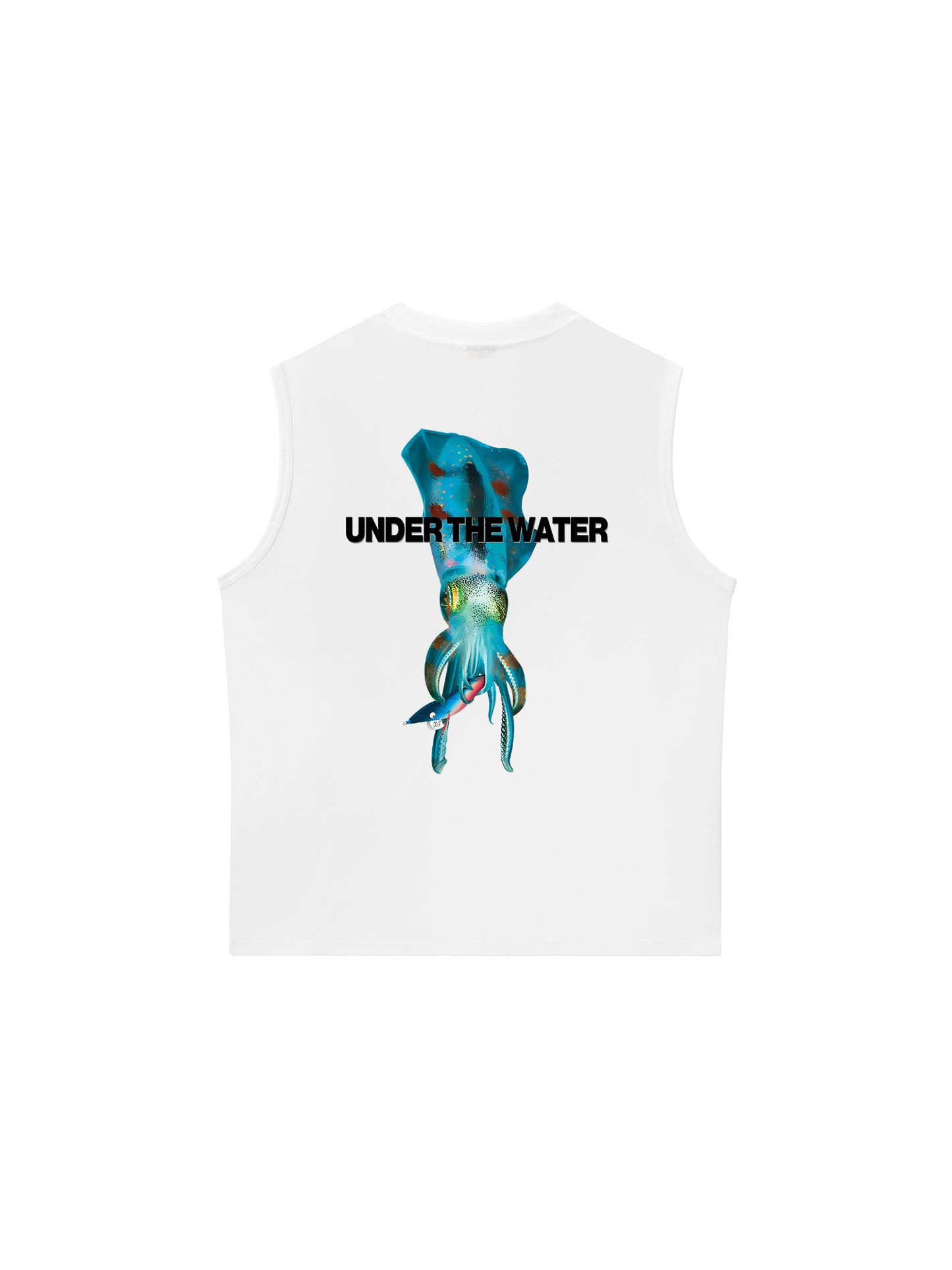 Áo Ba Lỗ Relaxed Fit Ocean Under The Water Squid Ocean IRIE FISHING CLUB
