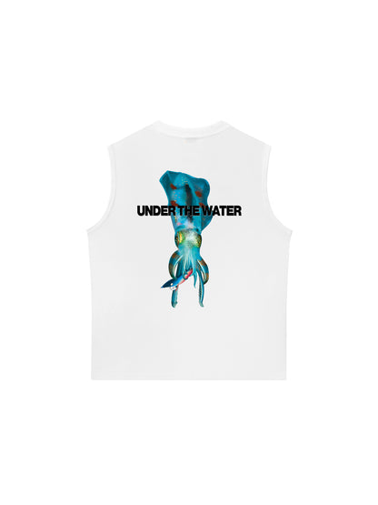 Áo Ba Lỗ Relaxed Fit Ocean Under The Water Squid Ocean IRIE FISHING CLUB