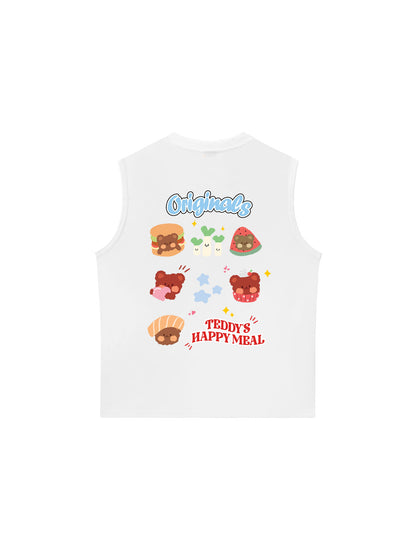 Áo Ba Lỗ Relaxed Fit Teddy Land Teddy_s Happy Meal