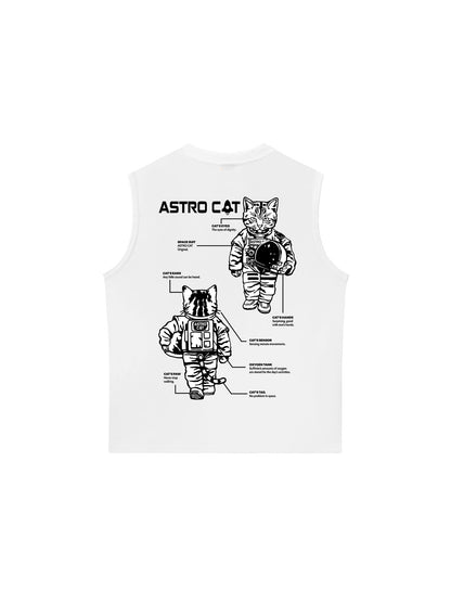 Áo Ba Lỗ Relaxed Fit Meow-ssion To Mars