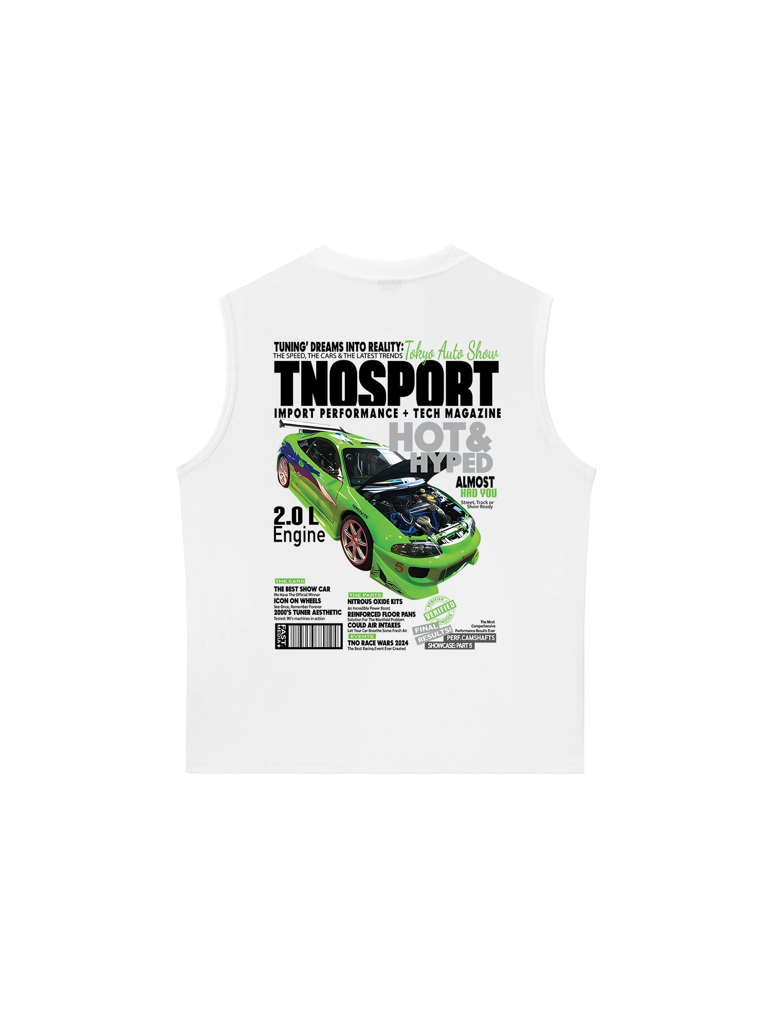 Áo Ba Lỗ Relaxed Fit CAR Orginals Sport Green