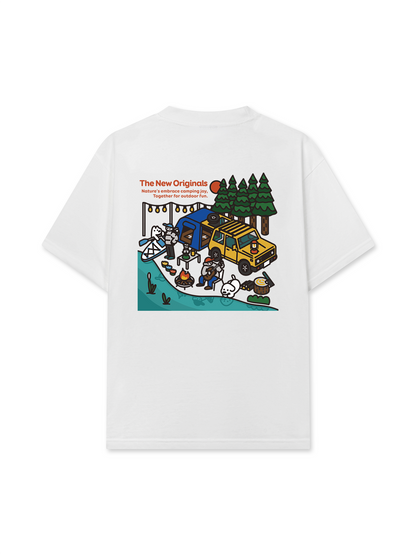Áo Thun Relaxed Fit Nature's Embrace Camping Joy
